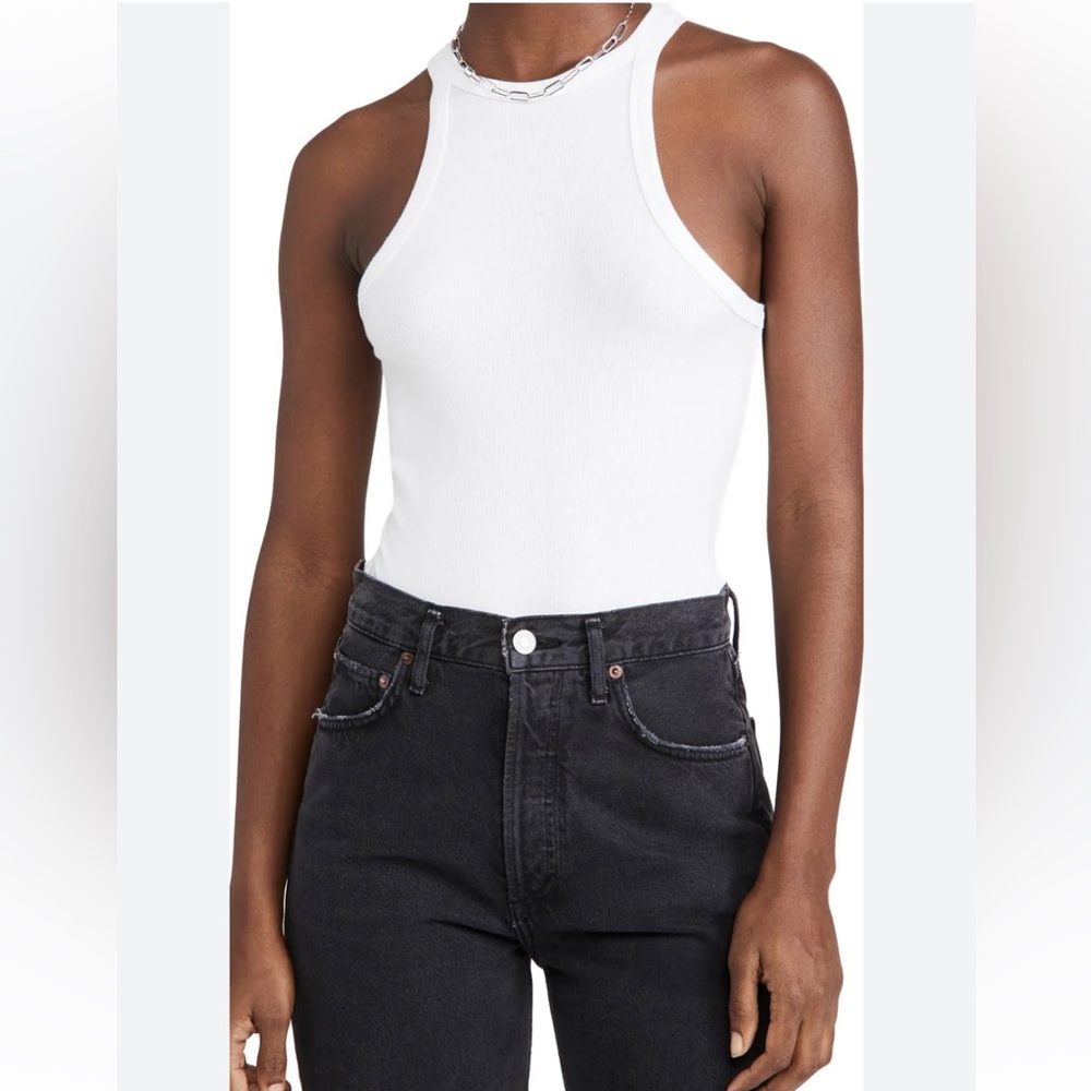 AGOLDE RIANNE BODY SUIT IN WHITE